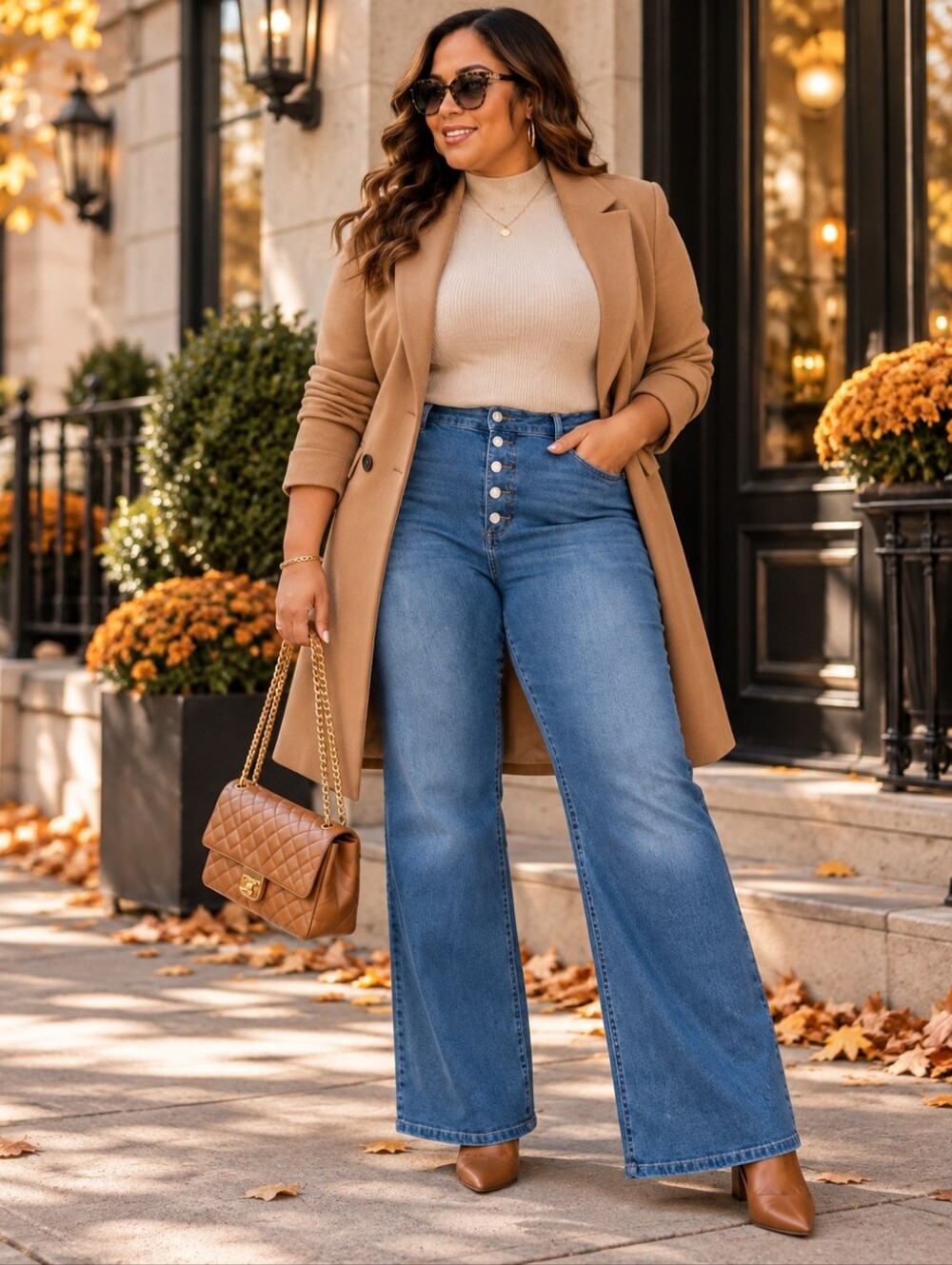 Tummy Control Waist Terra & Sky 24W NWT High-Rise Button Fly Flare Jeans